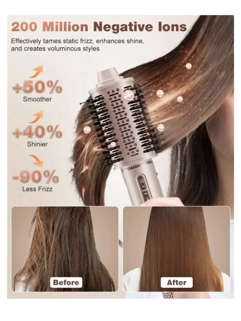7 Magic 7 in 1 Hair Styler & Hair Dryer Brush 110,000 RPM High Speed Blow Dryer